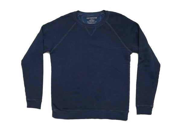 OIL WASH SWEATSHIRT - INDIGO