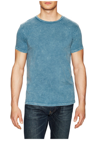 Power Wash Crew neck tee - Mineral Blue - ANYBRAND
 - 1